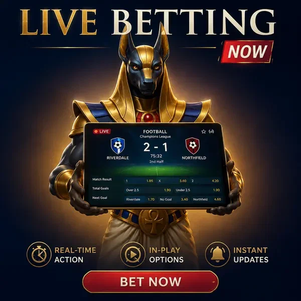 Nacht-Steward präsentiert Live-Sportwetten-Interface bei AmunRa Casino