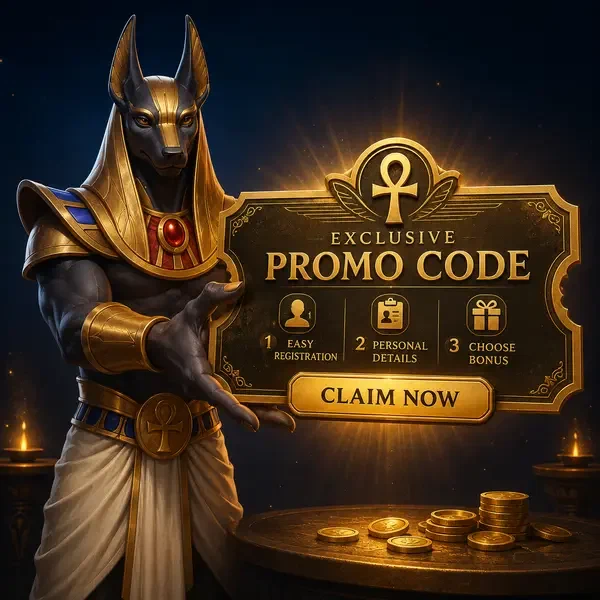 Night Steward präsentiert goldenen Promo-Code-Gutschein in exklusiver AmunRa-Kammer