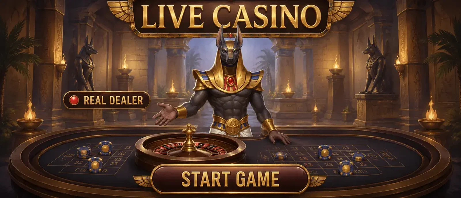AmunRa Live Casino Lobby